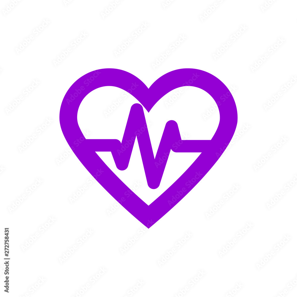 heart, human, vector, medical,pulse, beat, wave, heartbeat violet color icon heart, human, vector, medical,pulse, beat, wave, heartbeat violet color icon