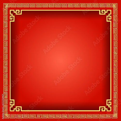 Chinese Traditional Background, The Great Wall Style Frame