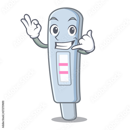 Call me test pack above the character bathtub