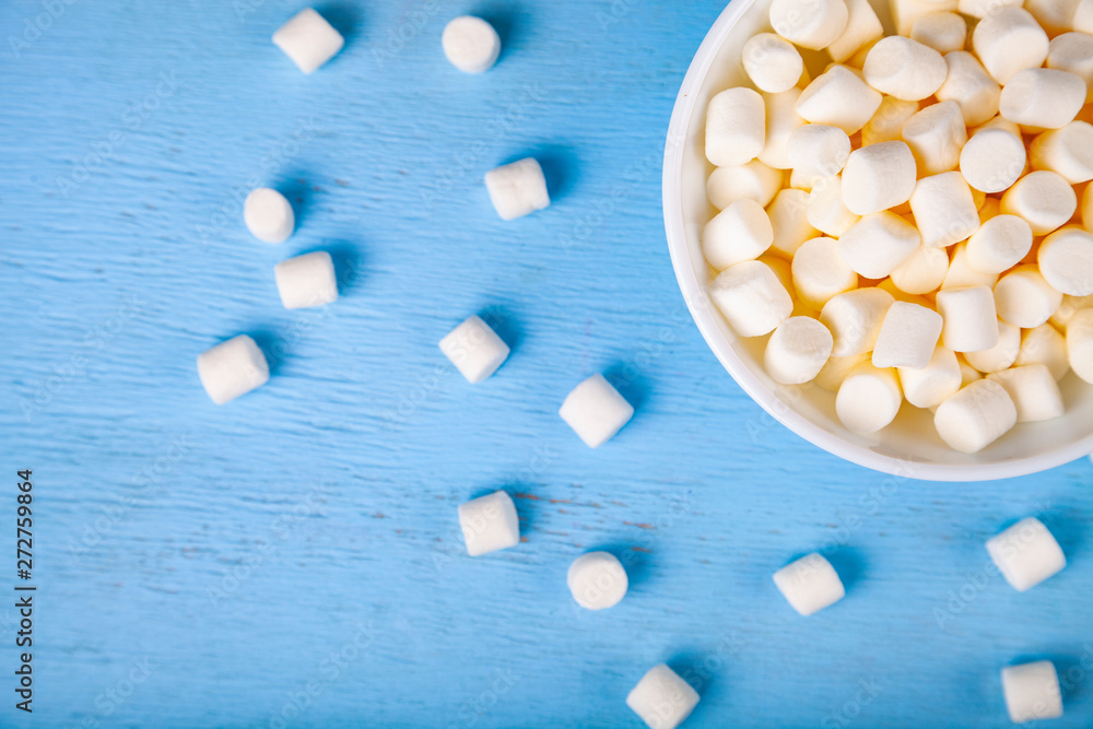 Marshmallow in a white bowl Marshmallow in a white bowl