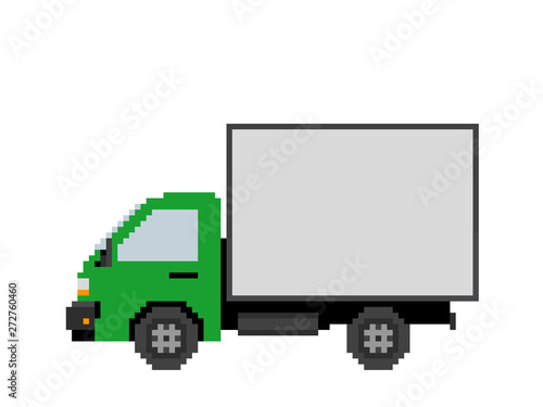 Truck car icon. Vector illu...