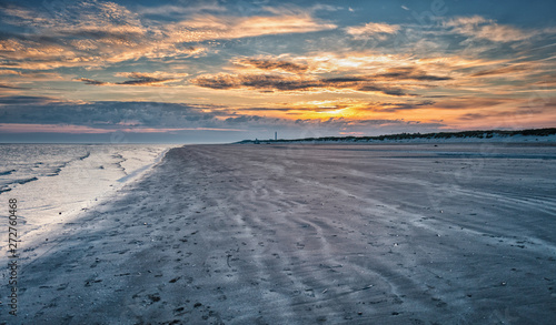 sunset on the beach