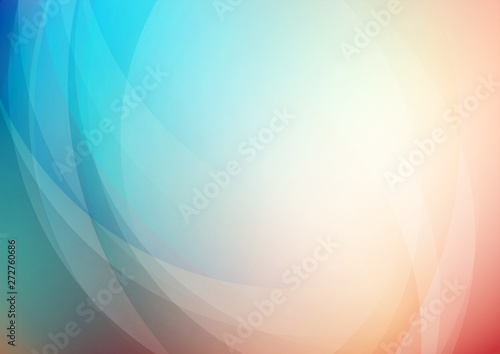Curved abstract colors background