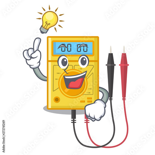 Have an idea digital multimeter sticks to the cartoon wall