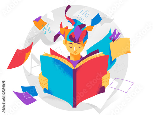 Reading book expand the mind