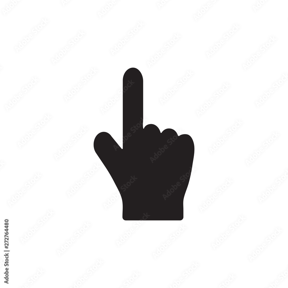 Pointing hand gesture icon graphic design template Pointing hand gesture icon graphic design template