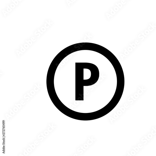 Parking lot icon graphic design template vector