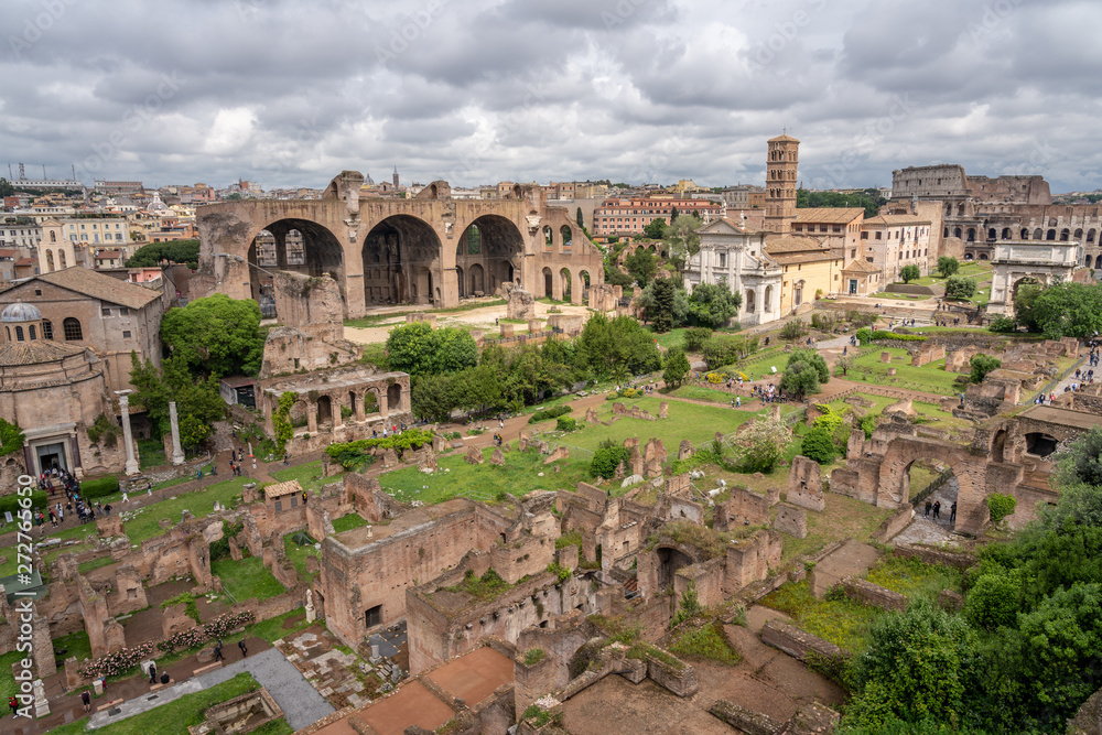 Overview over Forum Romanum