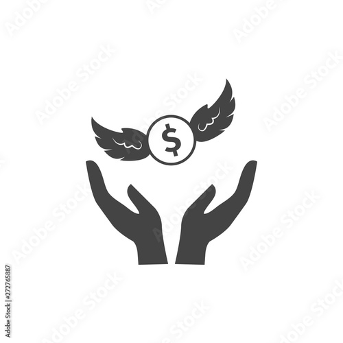 Angel investor icon graphic design template vector