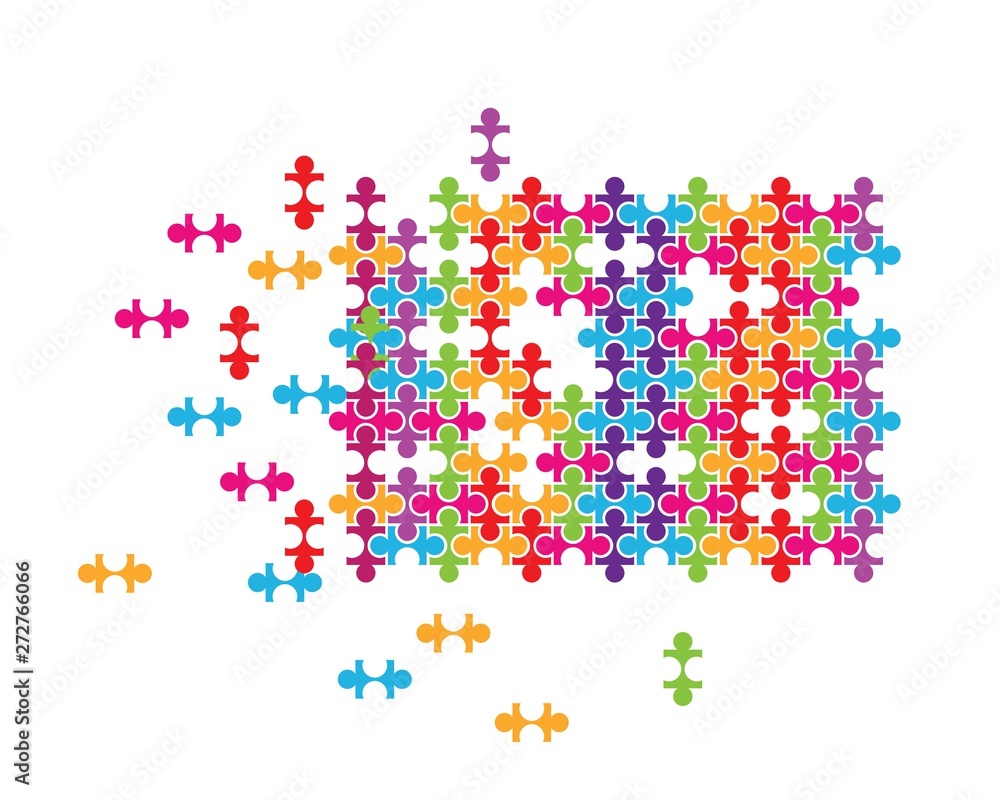 puzzle vector illustration concept