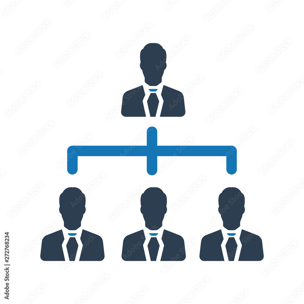 Business hierarchy structure icon Business hierarchy structure icon