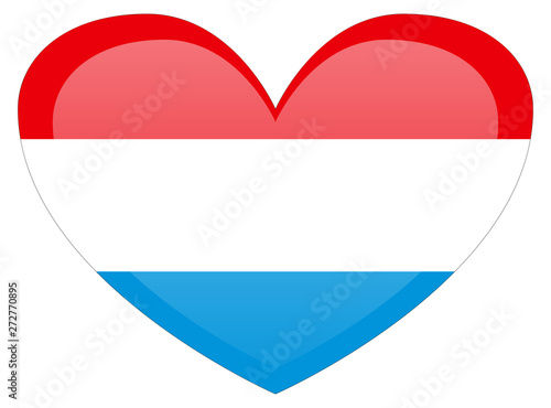 Luxembourg flag. Accurate dimensions  element proportions and colors