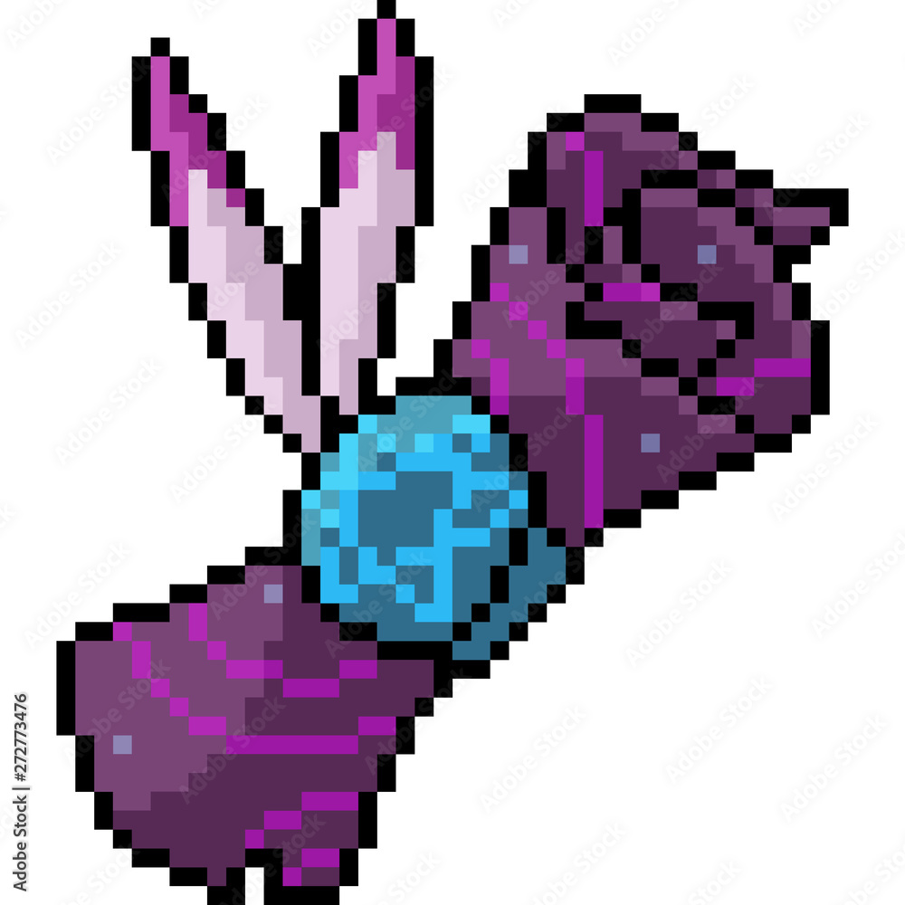 vector pixel art magic scroll Stock Vector | Adobe Stock