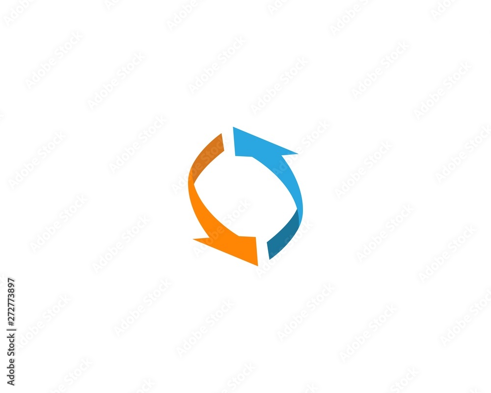 Arrow logo or recycle icon template vector design Arrow logo or recycle icon template vector design