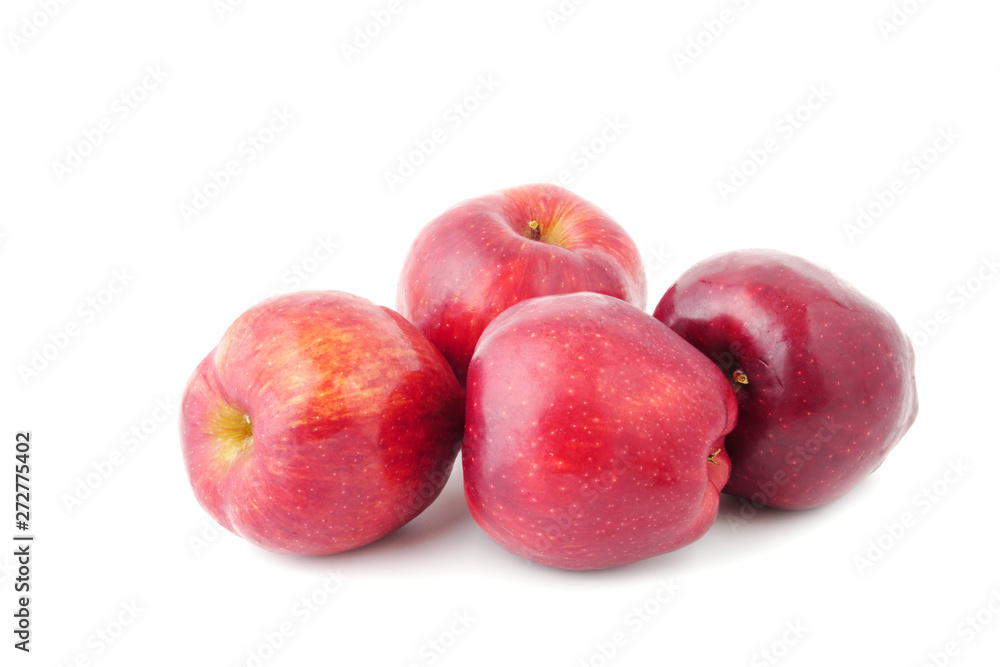 Fresh red Gala Apples fruit isolated on white background Fresh red Gala Apples fruit isolated on white background