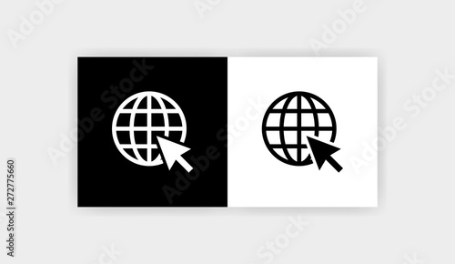 WEB BROWSER Icon Flat Graphic Design