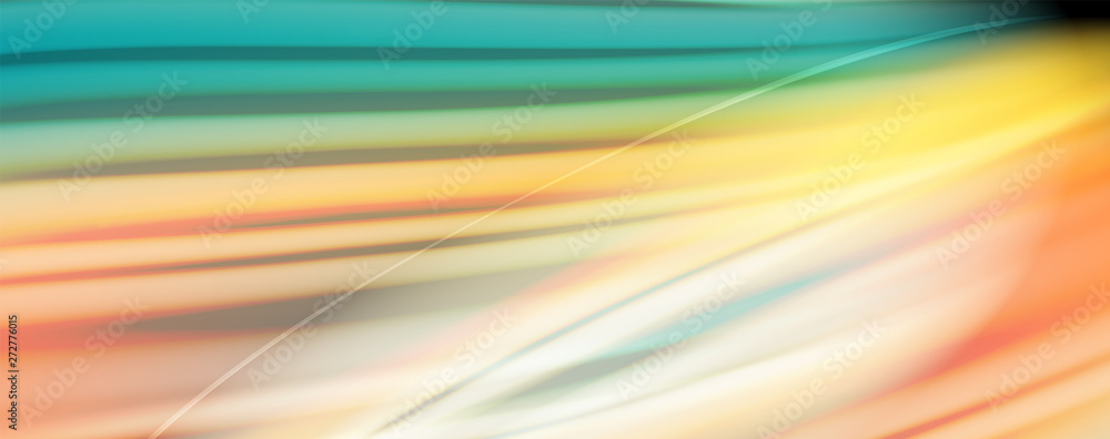Obraz premium Flowing liquid colors - modern colorful flow poster. Wave liquid shapes. Art design for your design project