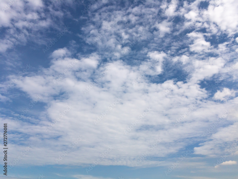 Fototapeta premium morning sky, blue sky with clouds