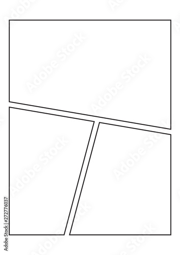 manga storyboard layout template for create the comic book