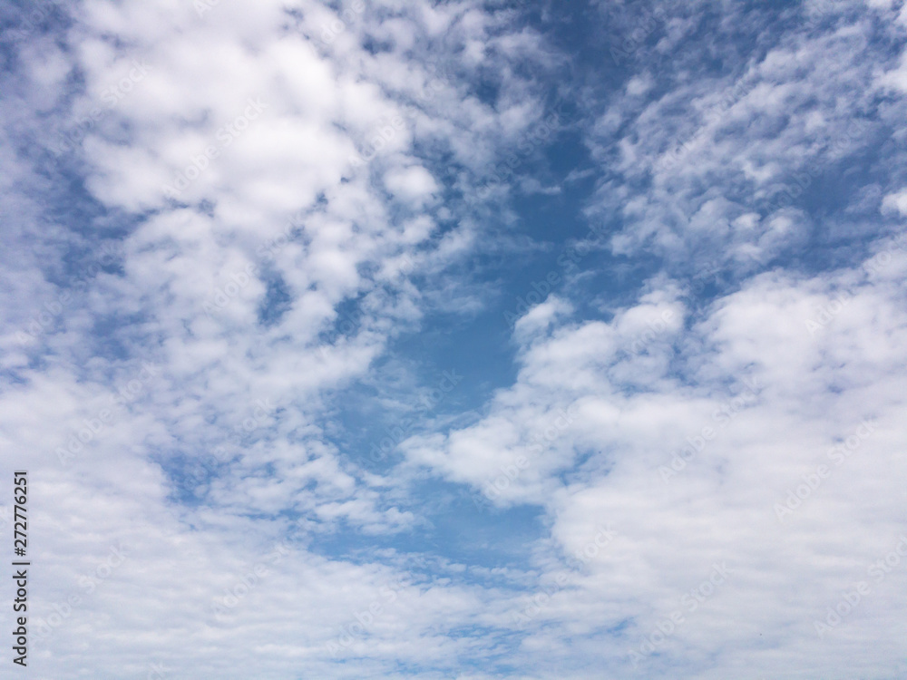 Fototapeta premium morning sky, blue sky with clouds