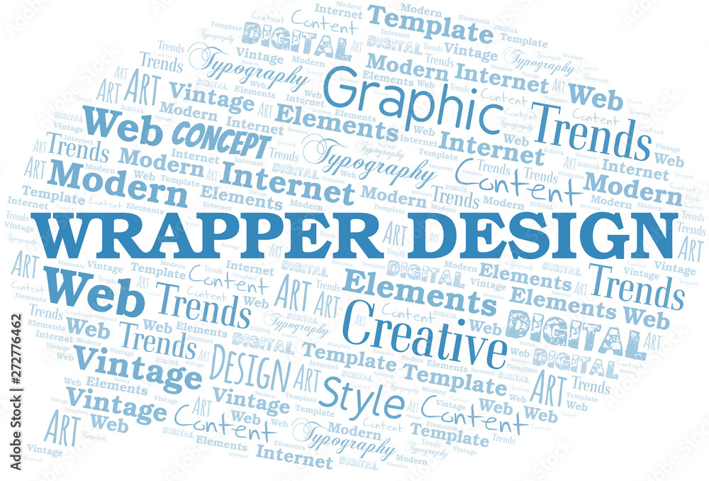 Wrapper Design word cloud. Wordcloud made with text only. Wrapper Design word cloud. Wordcloud made with text only.
