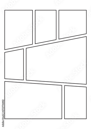 Vector Blank Comic Book