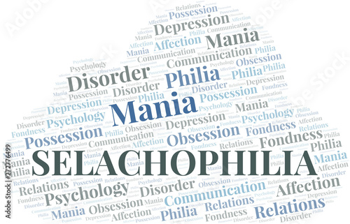 Selachophilia word cloud. Type of Philia.