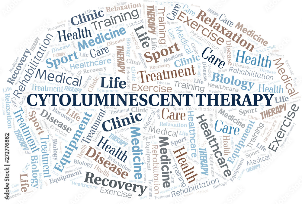 Cytoluminescent Therapy word cloud. Wordcloud made with text only.