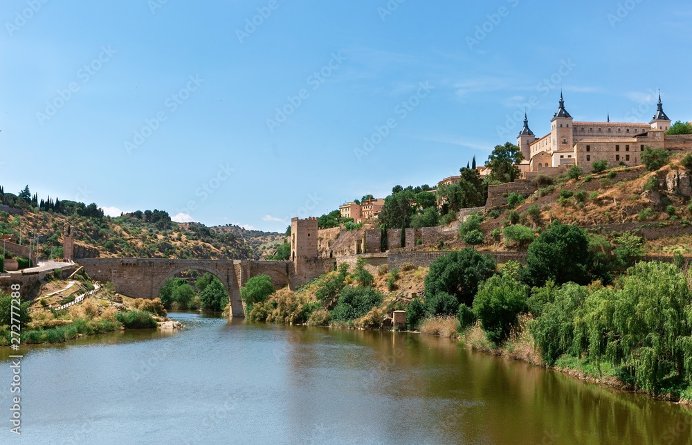  bridge and fortress of Alcazar Toledo