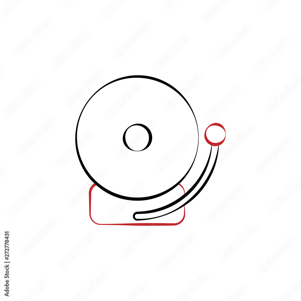 Firefighter, fire alarm two color icon Firefighter, fire alarm two color icon