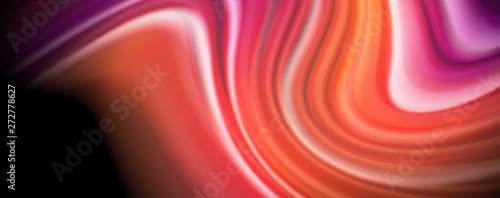 Modern rainbow liquid color flow colorful poster. Wave Liquid shape in black color background. Abstract composition