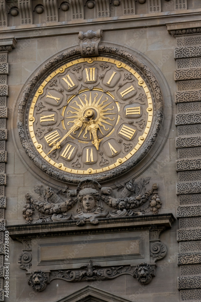 old clock in Paris