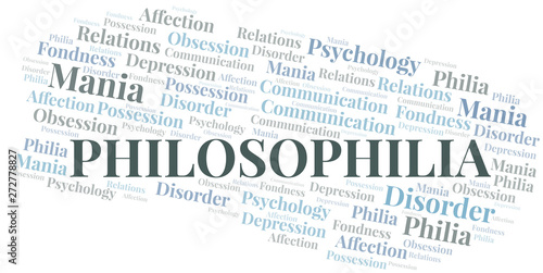 Philosophilia word cloud. Type of Philia.