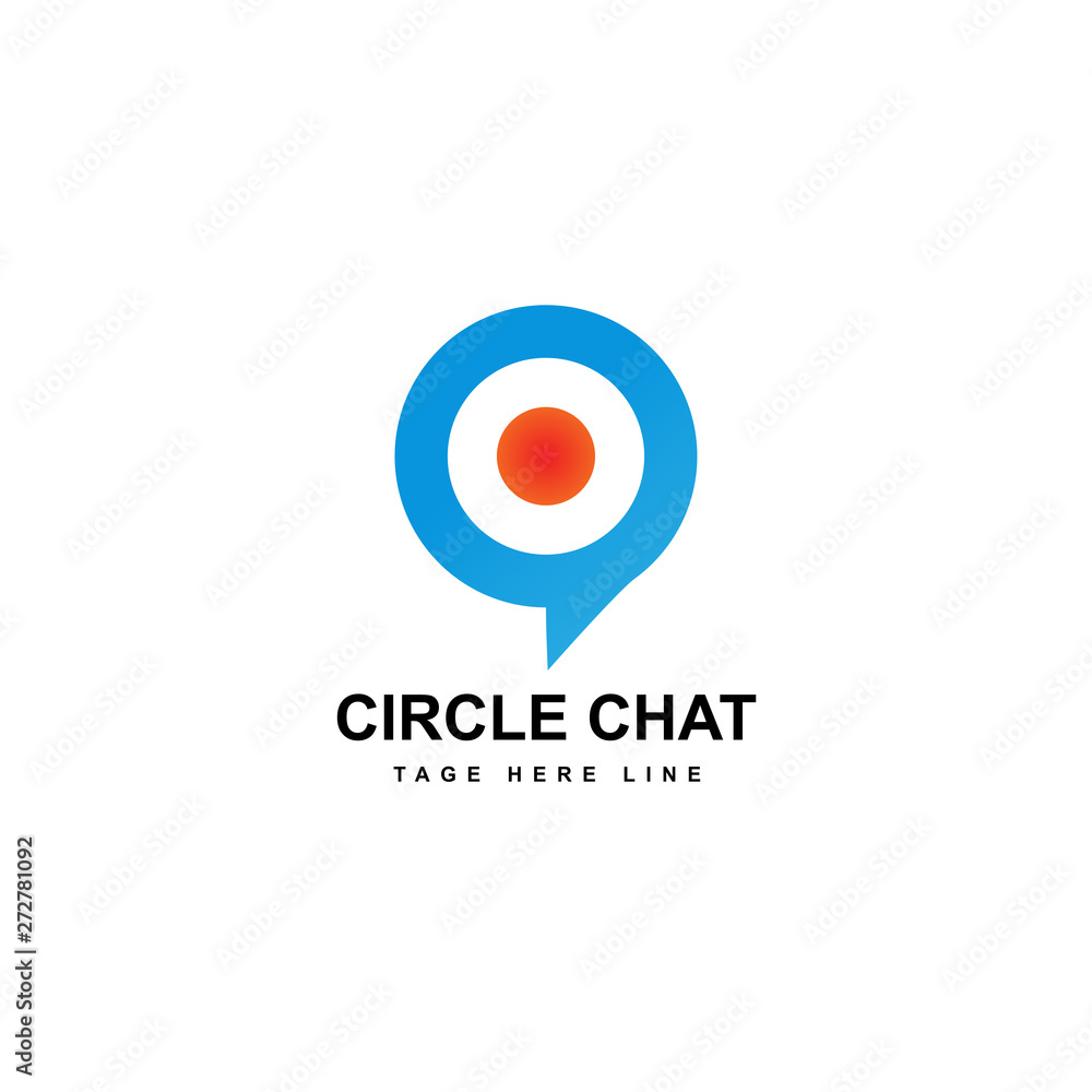 chicle chat logo template chicle chat logo template
