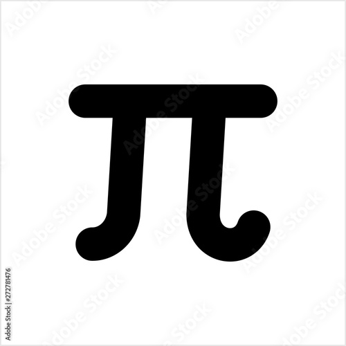 Pi Greek Letter Icon, Pi Mathematical Symbol