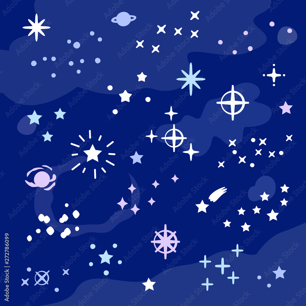 宇宙空間と星 宇宙空間と星