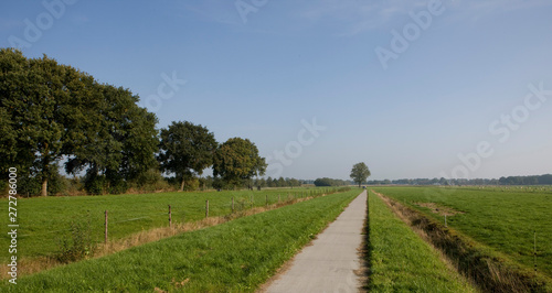 Koekange drente Netherlands. Bicycle path