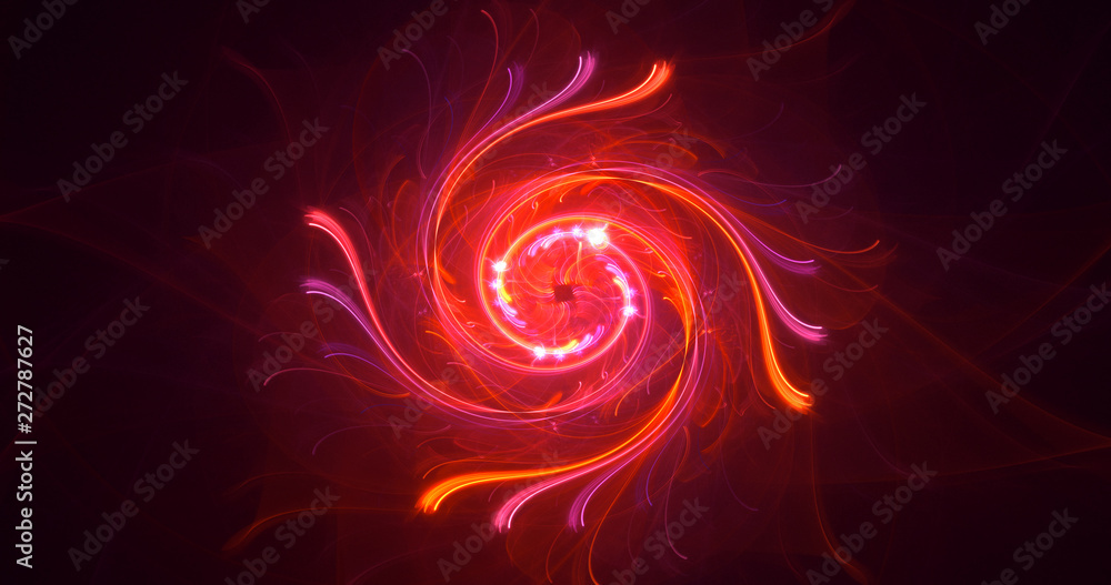 Fototapeta premium 3D rendering abstract round light background