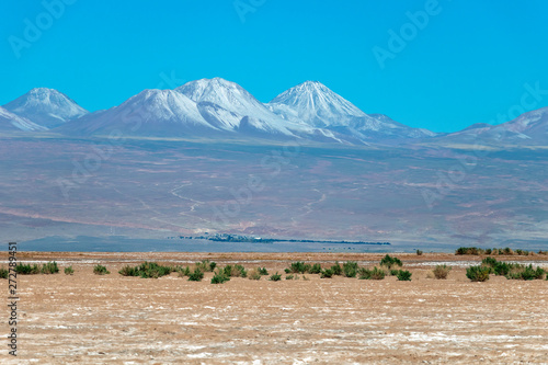 Tebinquinche Lagoon in Atacama Salt Flat, Chile