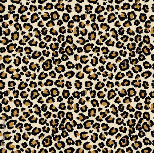 Fototapeta Leopard vector seamless pattern