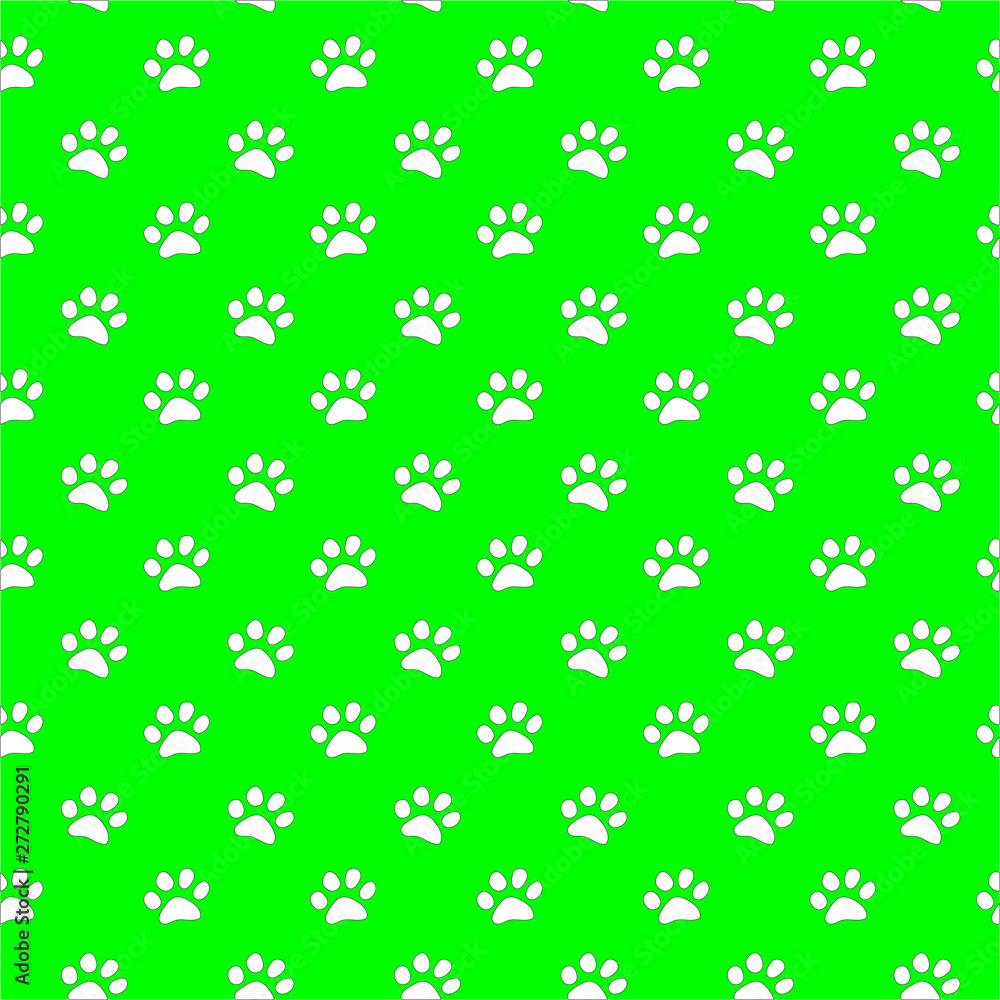 Vector seamless pattern with cat or dog,kitten or puppy footprints. Can be used for wallpaper,fabric, web page background, surface textures.