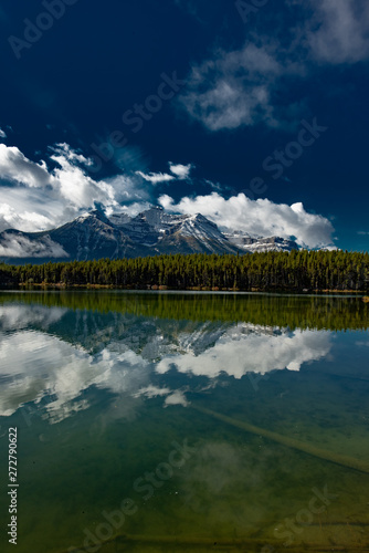 Cloud reflection at Herbert Lake, Canada