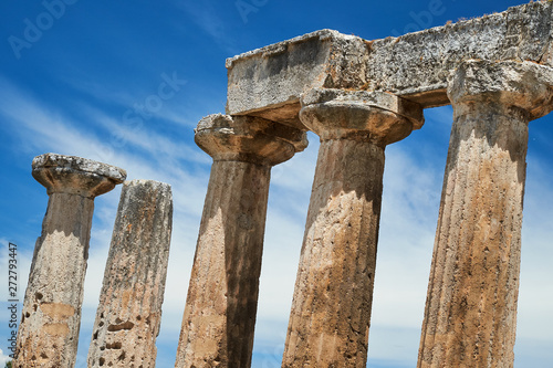  Apollon Tempel von Korinth, Griechenland, Peloponnes, 