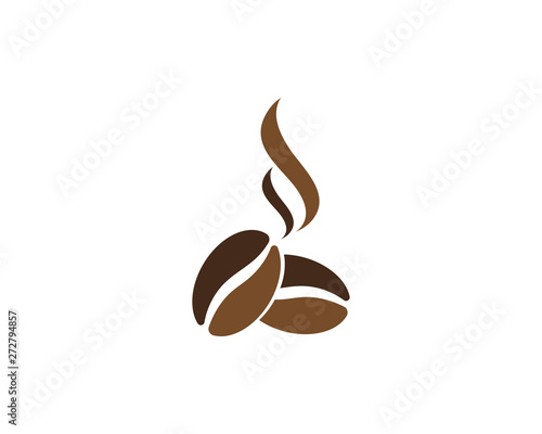 vector coffee beans template vector icon illustration