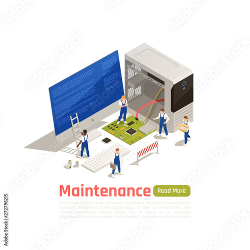 Maintenance Isometric Design Concept 