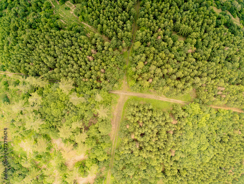 Naturpark Landschaft in Brünn von oben, Tschechische Republik