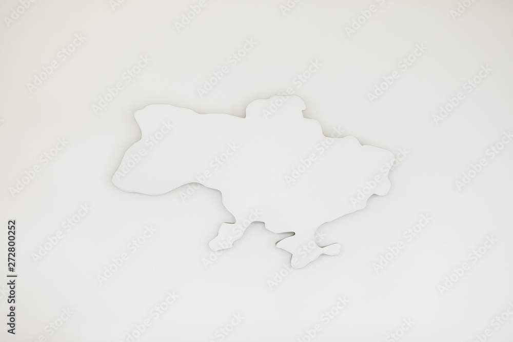 White world map on  background