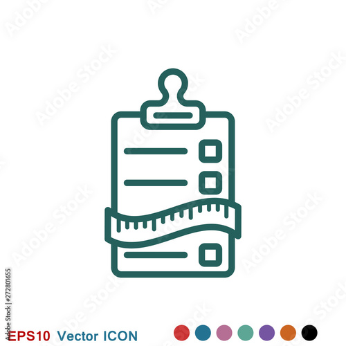 Dietary vector icon, food dietary labels isolated on background