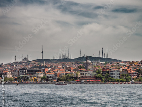 Asian part of Istanbul seen from the seaside  Turkey