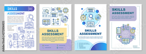 Skills assessment brochure template layout